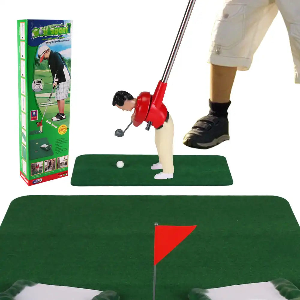 Indoor Golfing Set | 5-Piece Golf Club Set with Putting Mat & Balls | Perfect for Home Practice