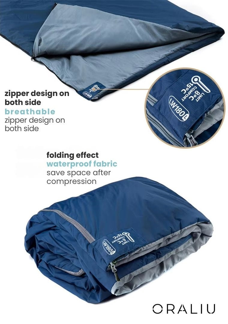 Ortekor | Summer Sleeping Bag with Lightweight Design | Compact for Outdoor Adventures