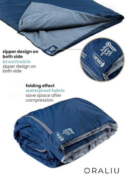 Ortekor | Summer Sleeping Bag with Lightweight Design | Compact for Outdoor Adventures
