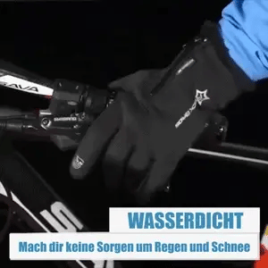 Touchscreen Gloves Fleece-Lined Anti-Slip Palm Zippered Cuff