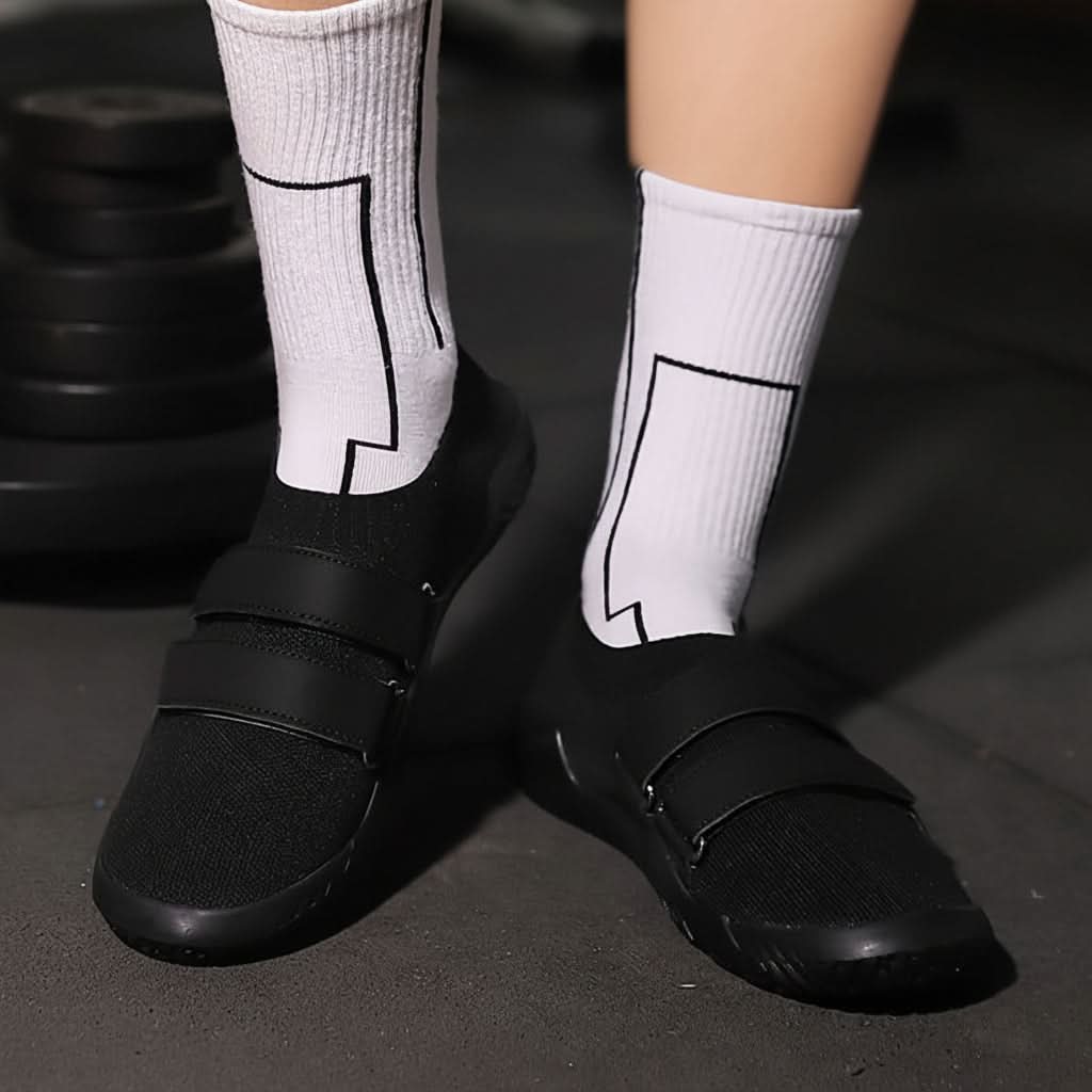 Zero-Drop Weightlifting Shoes with Flat Sole for Squats, Deadlifts & Gym Training