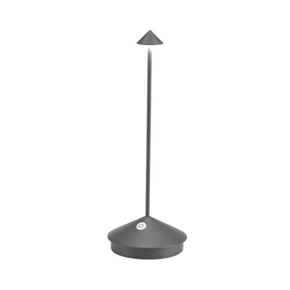 Rechargeable LED Desk Lamp with Dimmer - Cordless Aluminum Light for Patio, Dining & Bedside - 11.4 in Tall, 2700K Warm Glow, USB Powered fo