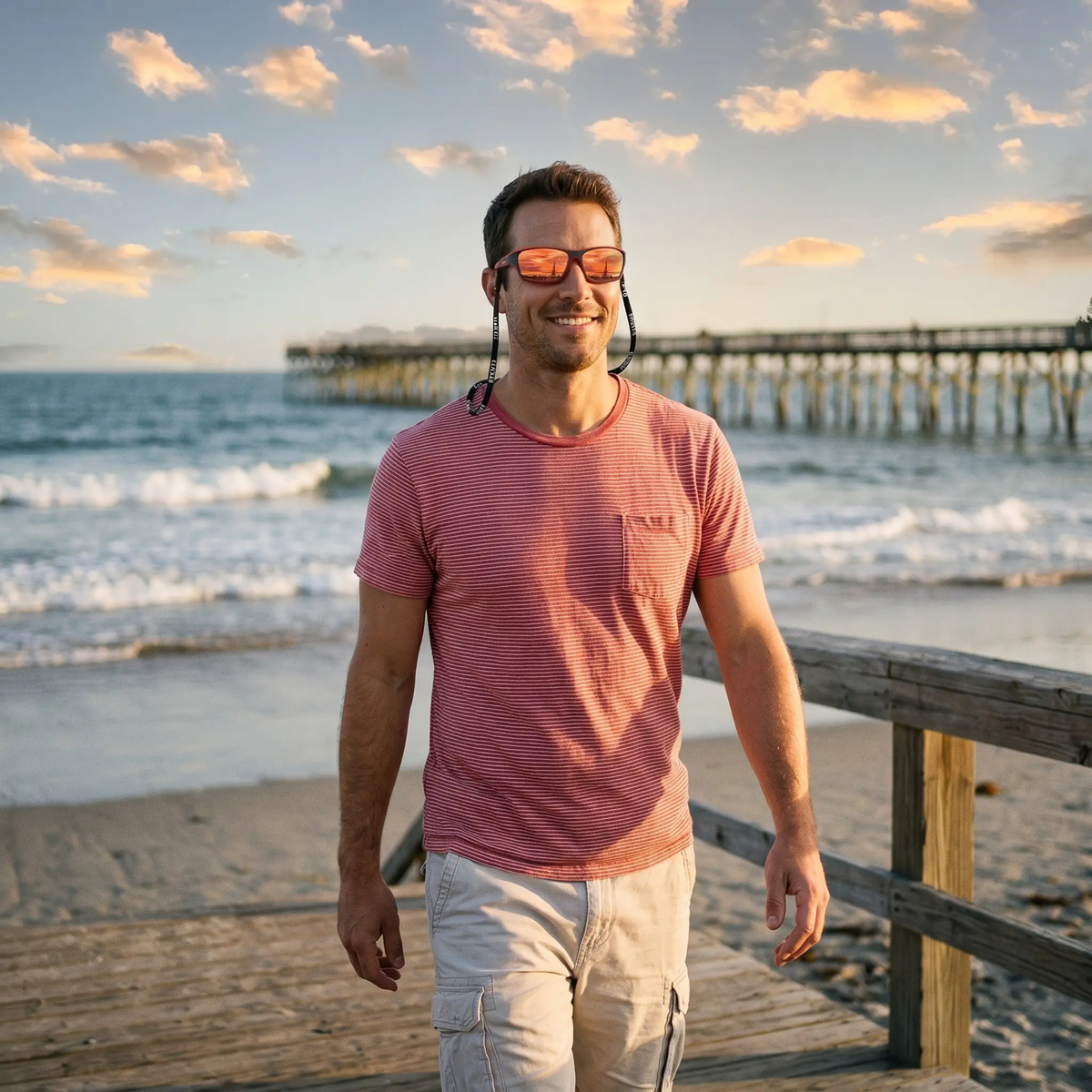 Athletic Wraparound Sunglasses with Anti-Glare Polarized Lenses & UV Shield for Running, Cycling, Hiking | Men & Women Sports Eyewear