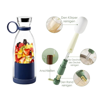 Rechargeable Personal Blender Bottle with USB Charging for Smoothies Shakes & Protein Drinks – Portable Single Serve Blender Mixer Cup for