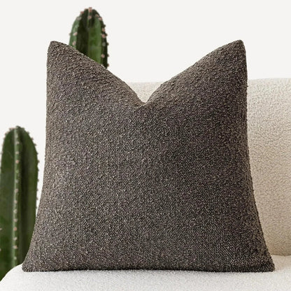 Textured Boucle Pillow Case 18×18 Inches Soft Cover for Couch Bedroom Chair Minimalist Neutral Decor Accent Throw Cushion for Modern Home