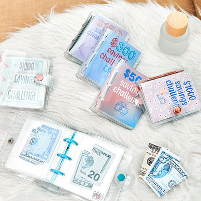 Cash Envelope Budget Binder for Money Saving Challenge Tracker – Reusable Vinyl Organizer for Bills Vacation Christmas Fund Planning