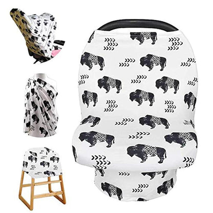 Stretchy Multi-Use Nursing Cover for Breastfeeding Privacy & Infant Car Seat Canopy