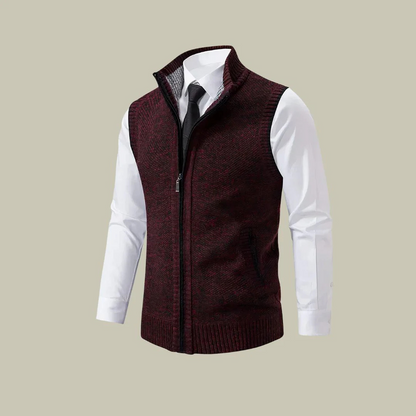 Men's Insulated Zip-Up Vest – Lightweight Layering Sleeveless Jacket for Fall Winter Spring | Tailored Fit Bodywarmer Gilet