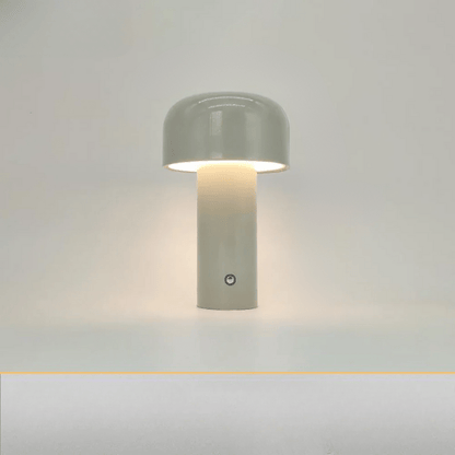 Rechargeable LED Mushroom Lamp Yellow Wireless Cordless Night Light 10 in Tall USB Bedside Accent Mood Lighting for Bedroom Living Room Offi
