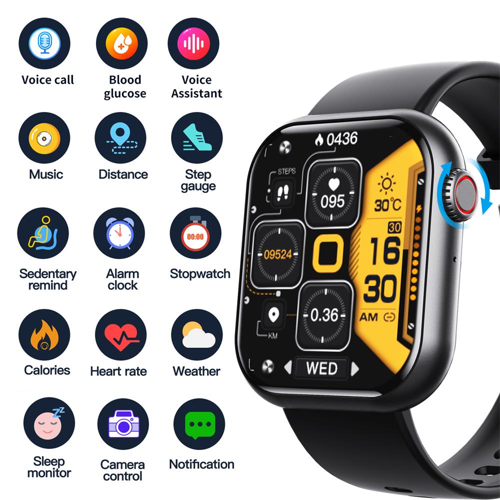 Health Tracking Smartwatch – Heart Rate, Blood Pressure, Oxygen & Sleep Monitor – Waterproof Fitness Watch with Bluetooth Calling & 50+