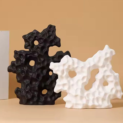 Cora Coral Sculpture - High-Quality Ceramic, Organic Design