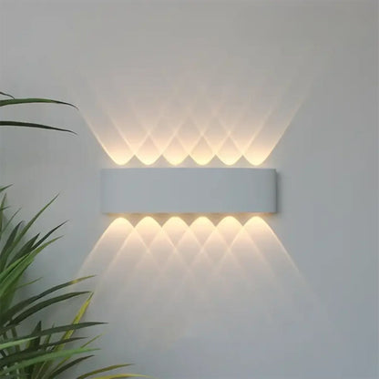 Modern LED Wall Sconce for Indoor & Outdoor Use – Sleek IP65 Weatherproof Fixture in White or Black Finish