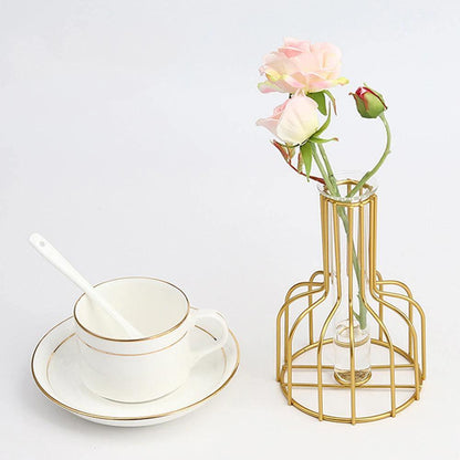 Vase with Test Tube and Iron Stand