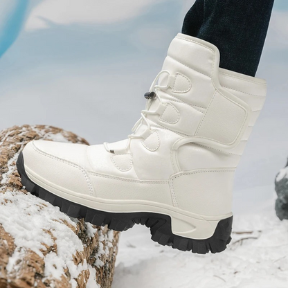 Women's Insulated Waterproof Winter Boots with Plush Lining – Slip-Resistant Platform Ankle Boots for Snow & Ice