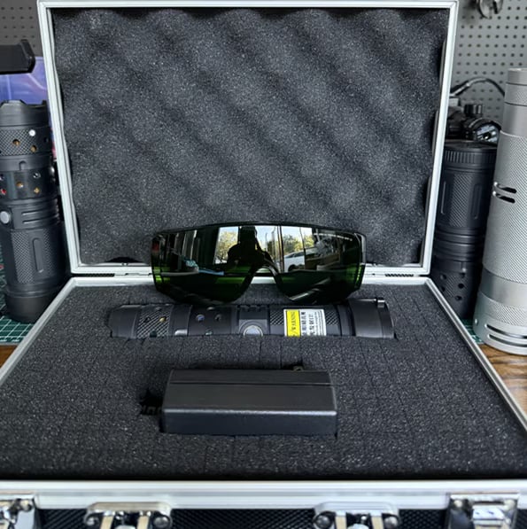 High-Power Infrared Laser Illuminator 120W with 10x Beam Expander for Extended Range and Precision