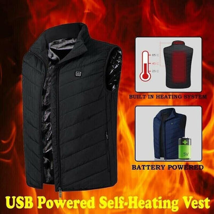 USB Electric Heated Body Warmer with 3 Temperature Settings for Winter Outdoor Activities