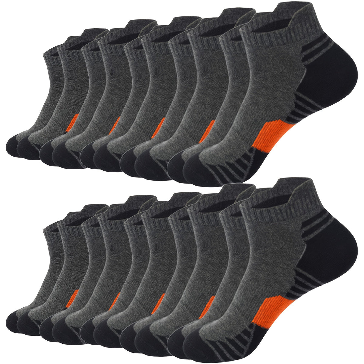 Cotton Blend Crew Socks for Men - Moisture-Wicking Pack for Work, Sports & Casual Wear - Multi-Pack Options in White, Black, Blue & Gray