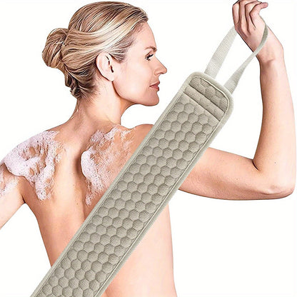 Back Scrubber with Textured Honeycomb Exfoliating Surface for Shower & Bath