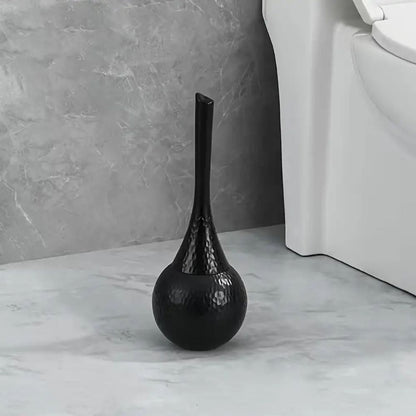 Premium Toilet Brush with Covered Holder Stand ABS Bathroom Cleaning Tool Modern Design Hygienic Storage Four Finishes