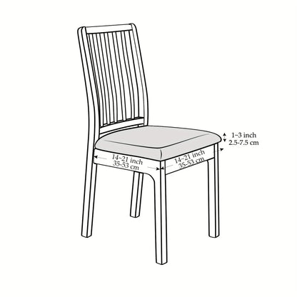Stretch Dining Chair Slipcover Set – Removable Washable Seat Protectors for Kitchen & Dining Room Chairs, Spandex Furniture Covers for