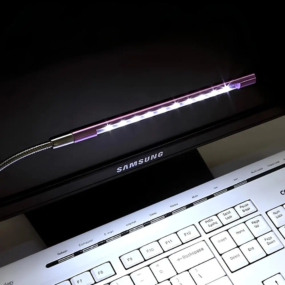 Flexible USB Desk Light with Adjustable Gooseneck Arm for Reading, Computer Work & Office Task Lighting