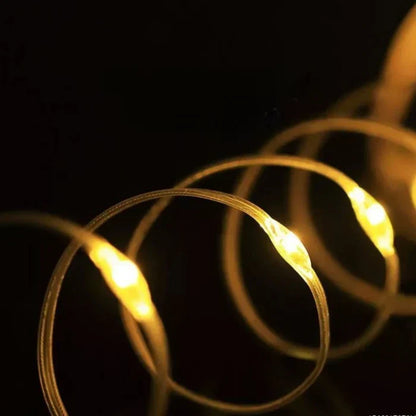 33 ft Rechargeable LED String Lights with 100 Bulbs – 8 Modes, Waterproof for Outdoor, Camping, Patio & Garden Decor
