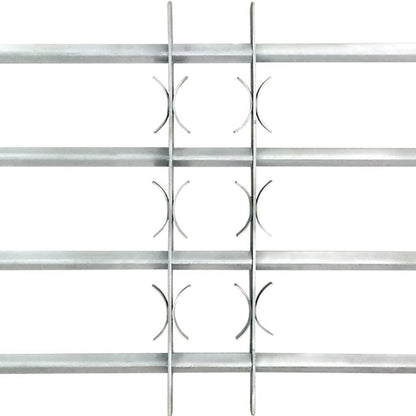 Elegant Adjustable Window Security Grille with 3 Crossbars for Enhanced Protection
