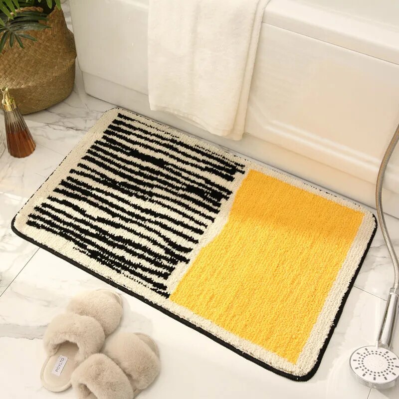 Soren Bath Mat - Non-Slip, Absorbent Polyester Acrylic, Nordic Design