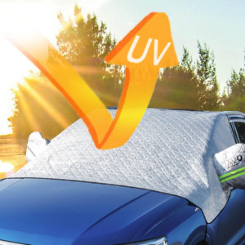 Windshield Snow Cover with Magnetic Hold & Mirror Protection for Cars, SUVs & Trucks – All-Season Frost Shield & Sun Blocker