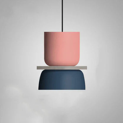 Simple LED Hanging Light in White Finish - Ortekor