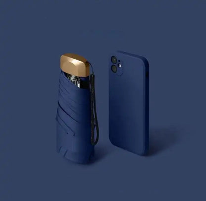 Ortekor Pocket Umbrella | Compact Windproof & UV Protection | Travel-Friendly Design for All Weather