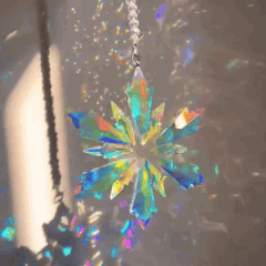 Elegant Crystal Snowflake Ornament | Hand-Cut K9 Design for Stunning Christmas Tree Decorations