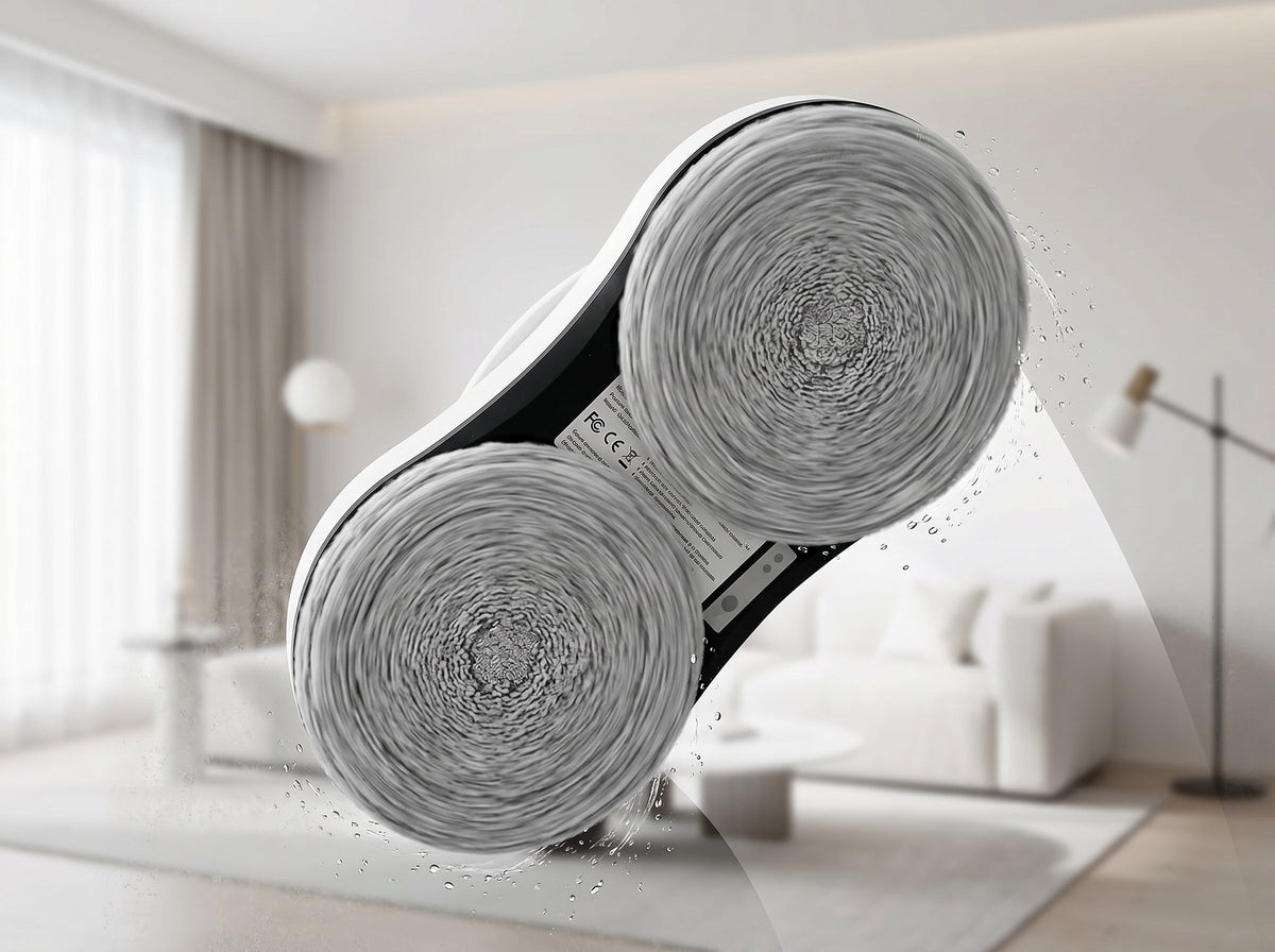 Ortekor Smart Window Cleaner | AI-Powered with 5600Pa Suction | Streak-Free Clarity for Effortless Cleaning