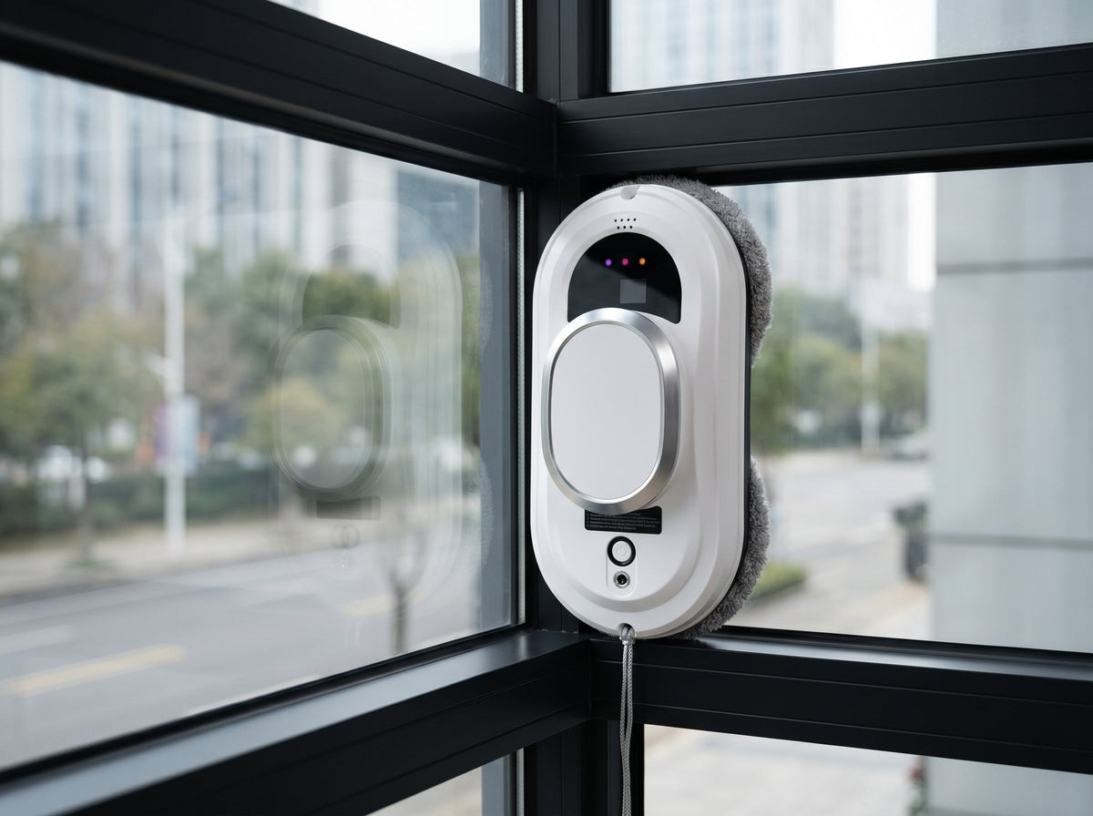 Ortekor Smart Window Cleaner | AI-Powered with 5600Pa Suction | Streak-Free Clarity for Effortless Cleaning