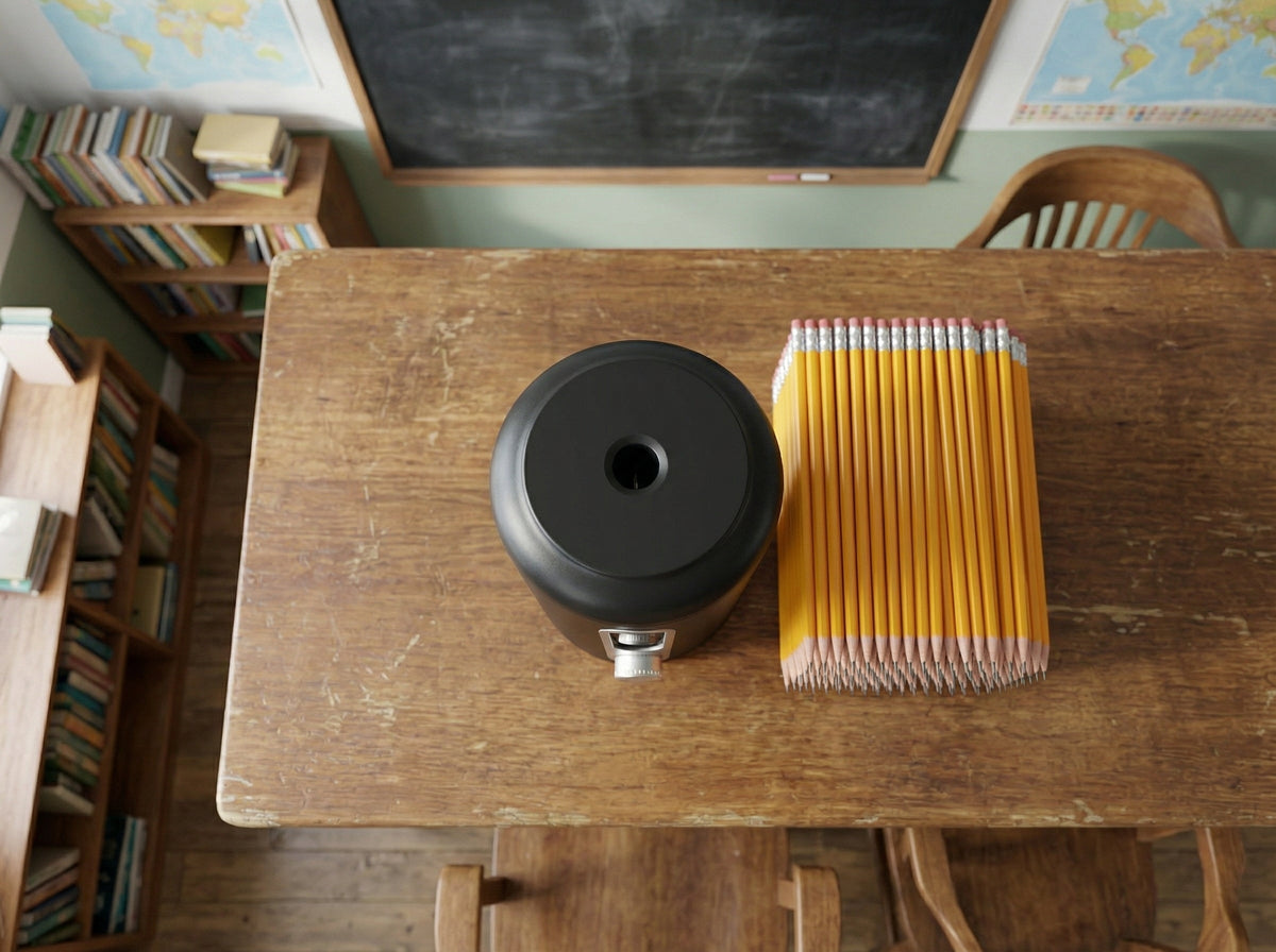 Ortekor Automatic Electric Pencil Sharpener with Ultra-Fast Precision | Rechargeable & Cordless for Effortless Sharpening