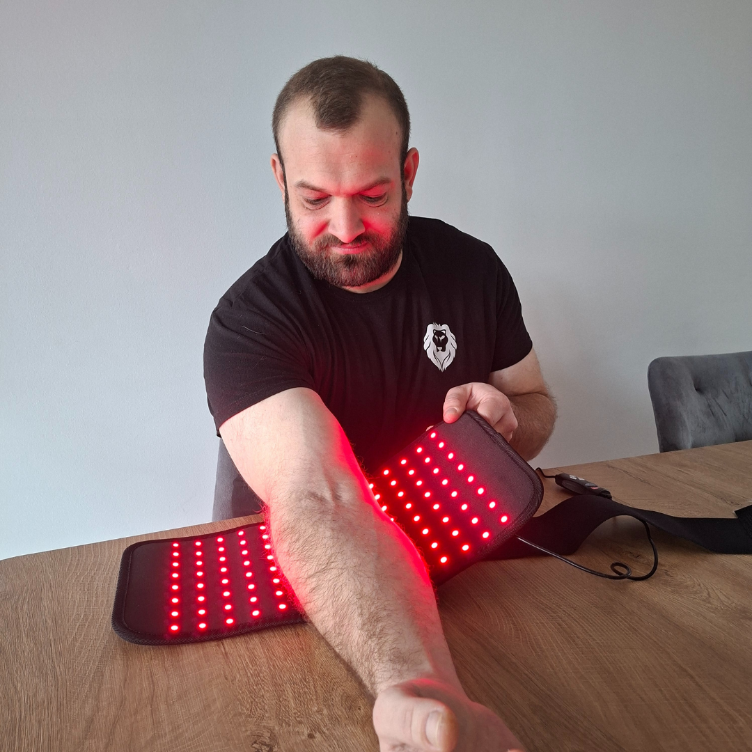 Ortekor Joint Relief | Elbow Support Wrap with Red & Near-Infrared Therapy | Flexible Design for Pain Relief and Recovery