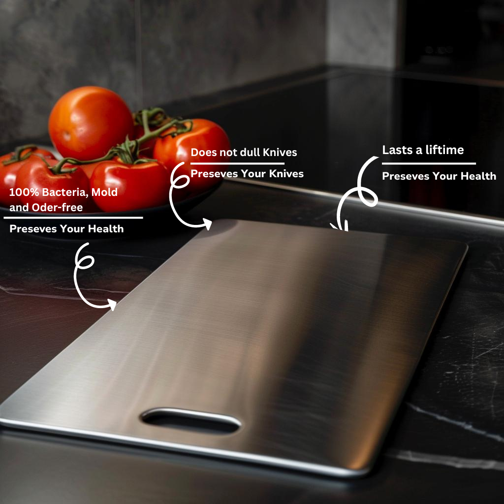 Non-Porous Prep Board Antimicrobial Surface Odor-Resistant Kitchen Workspace Dishwasher-Safe BPA-Free for Vegetables Meat Fish Daily Cooking