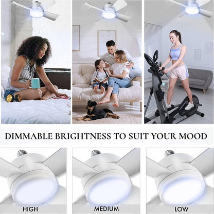 Adjustable LED Ceiling Fan Light with Remote Control | Super Bright Illumination for Enhanced Comfort
