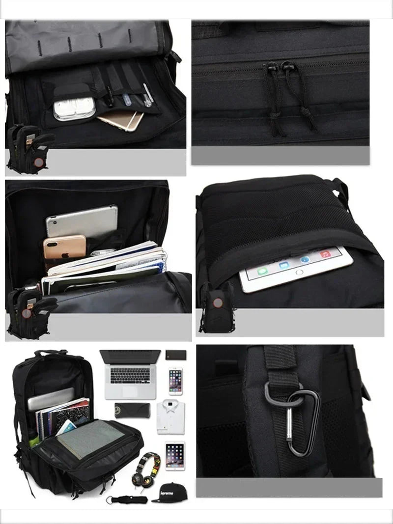 AdventurePack | Waterproof Tactical Backpack with 50L Capacity | Durable Design for Outdoor Enthusiasts