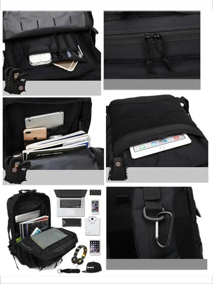 AdventurePack | Waterproof Tactical Backpack with 50L Capacity | Durable Design for Outdoor Enthusiasts