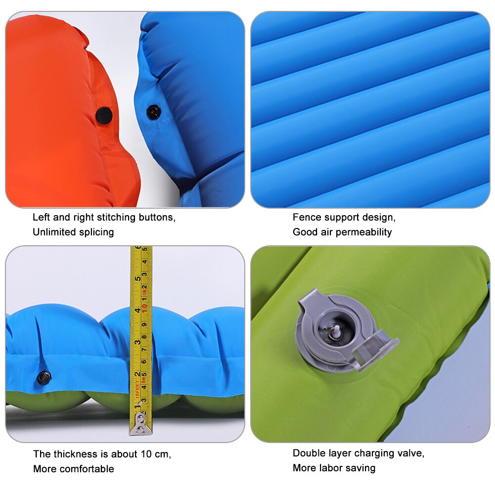 Adventure Ready | Inflatable Camping Mattress with Built-in Foot Pump | Waterproof & Portable for Outdoor Comfort