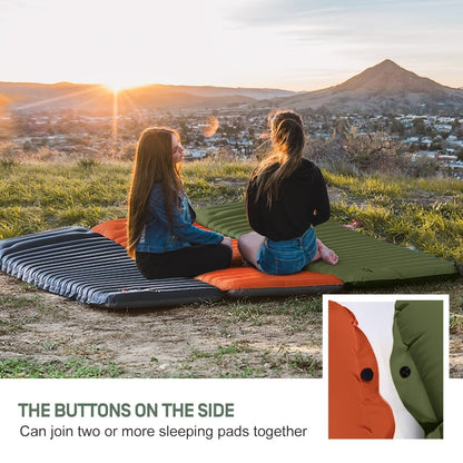 Adventure Ready | Inflatable Camping Mattress with Built-in Foot Pump | Waterproof & Portable for Outdoor Comfort