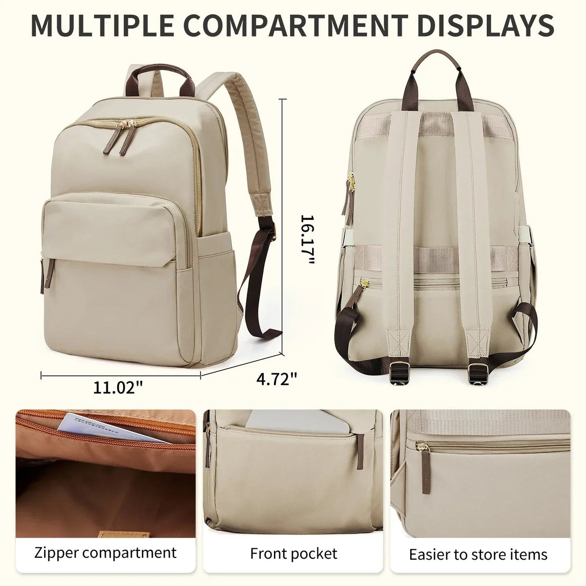 Adventure Ready | Travel Backpack with Water-Resistant Material | Spacious Design for All Activities