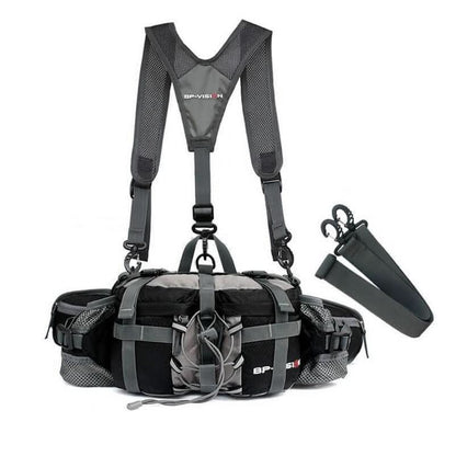 Adventure Ready | Waterproof Hiking Waist Bag with Dual Bottle Holders | Spacious Design for Active Lifestyles