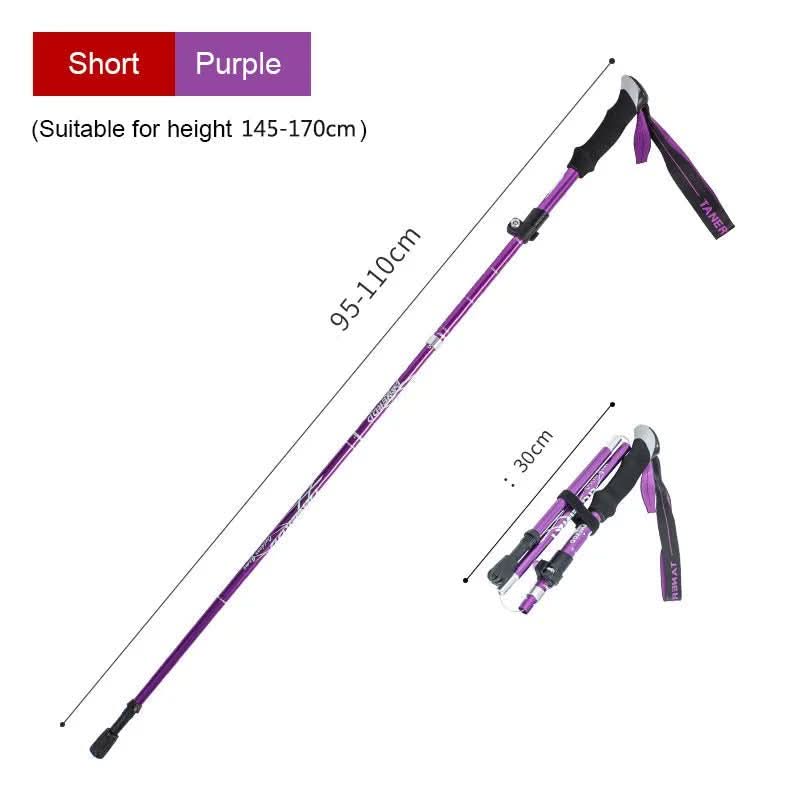 Adventure Trek | Ultralight Telescopic Trekking Poles with Adjustable Length | Durable Support for Hiking and Mountaineering