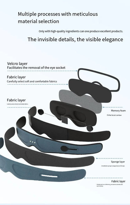Comfort Sleep | 3D Contoured Bluetooth Eye Mask with Memory Foam | Wireless Music for Relaxation