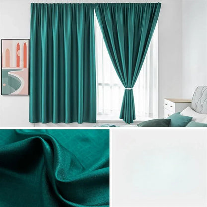 Ortekor Eco-Friendly Blackout Curtains for Bedroom with Velcro Fastening | UPF100 Light Control and UV Protection
