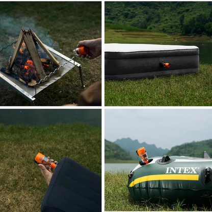 AirBlaze Pro Pump | Compact Inflatable Pump with LED Lantern | Lightweight Outdoor Companion