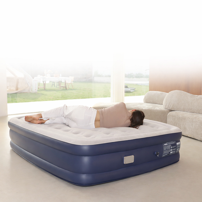 Comfort Rest | Self-Inflating Air Mattress with Built-in Pump | Double Thick Design for Comfortable Camping Sleep