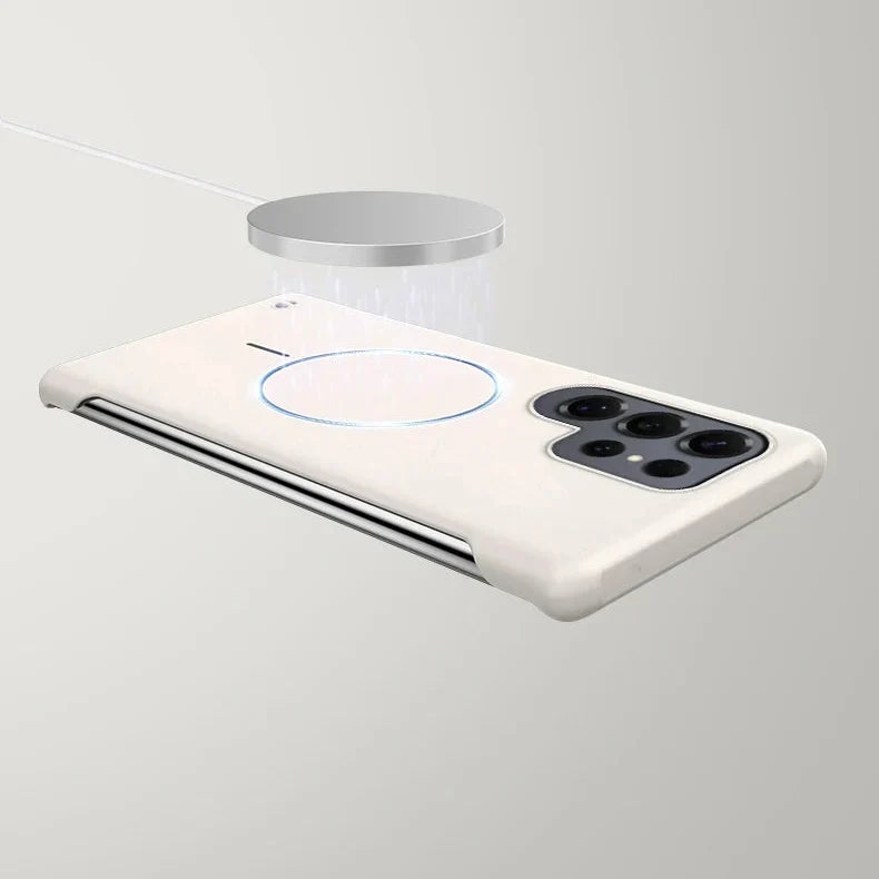 Magnetic Wireless Charging Case for Samsung Galaxy – Ultra-Slim Protective Phone Cover with Built-In Magnet Ring for MagSafe Accessories &